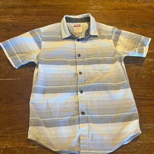 Wrangler Blue and White Striped Shirt